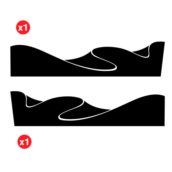 Pegatinas: Dunas para 4x4 2 Puertas