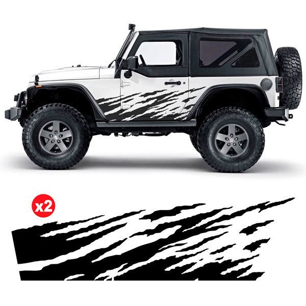 Pegatinas: Kit Adhesivos Laterales Fuego para 4x4 2 Puertas