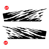 Pegatinas: Kit Adhesivos Laterales Fuego para 4x4 2 Puertas 2