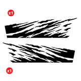 Pegatinas: Kit Adhesivos Laterales Desgastado para 4x4 4 Puer 2