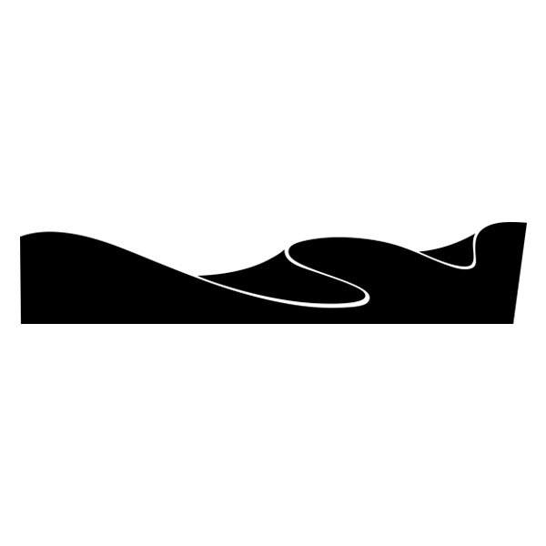 Pegatinas: Kit Adhesivos Laterales Ondas para 4x4 4 Puertas