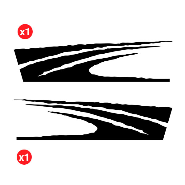 Pegatinas: Kit Adhesivos Laterales Camino para 4x4 4 Puertas