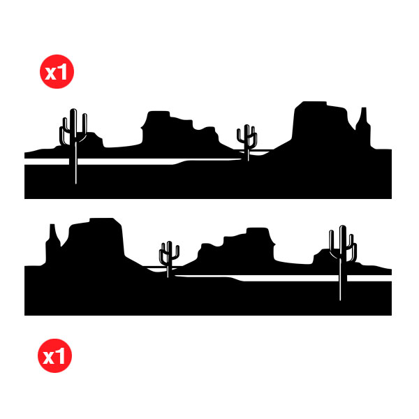 Pegatinas: Monta&ntilde;as para 4x4 4 Puertas