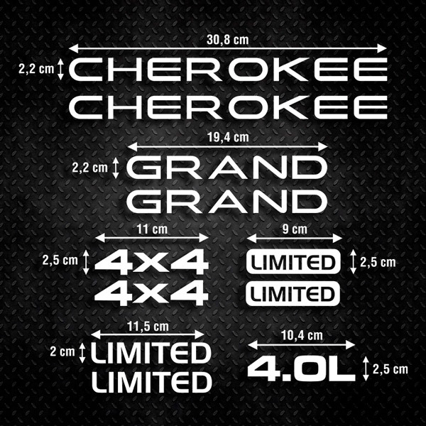 Pegatinas: Set 11X Cherokee Limited 0