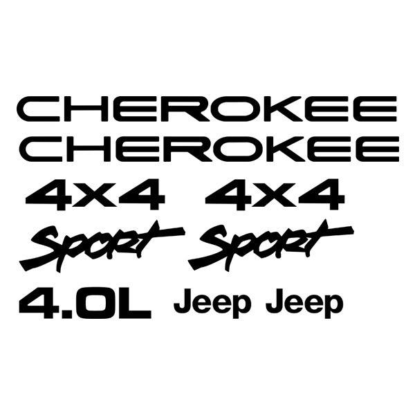 Pegatinas: Set 9X Cherokee Sport
