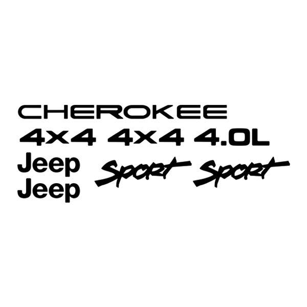 Pegatinas: Set 8X Cherokee Sport 4.OL