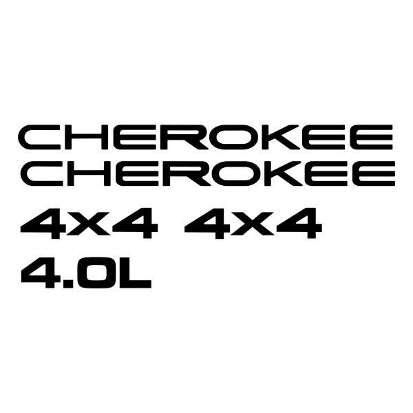 Pegatinas: Set 5X Cherokee 4x4