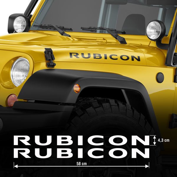 Pegatinas: Set 2X Rubicon Jeep