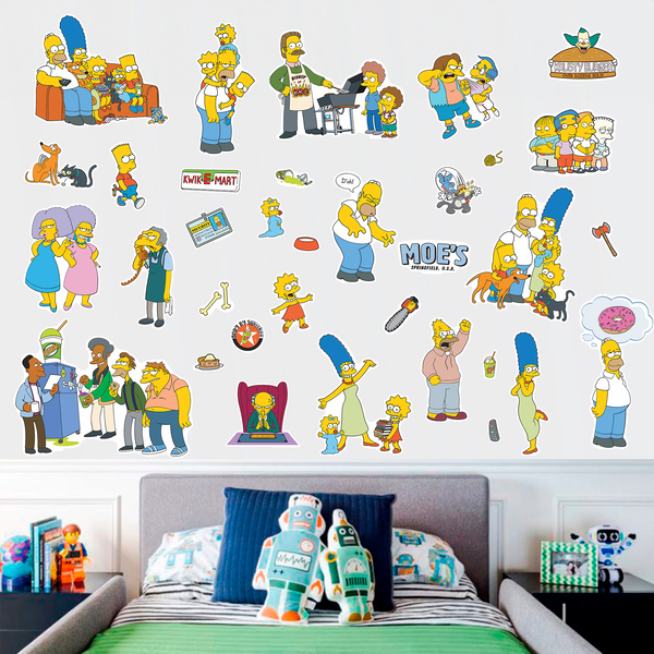 Vinilos Infantiles: Set 34X Los Simpson