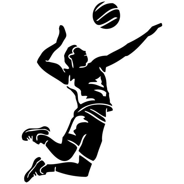 Pegatinas: Remate voleibol