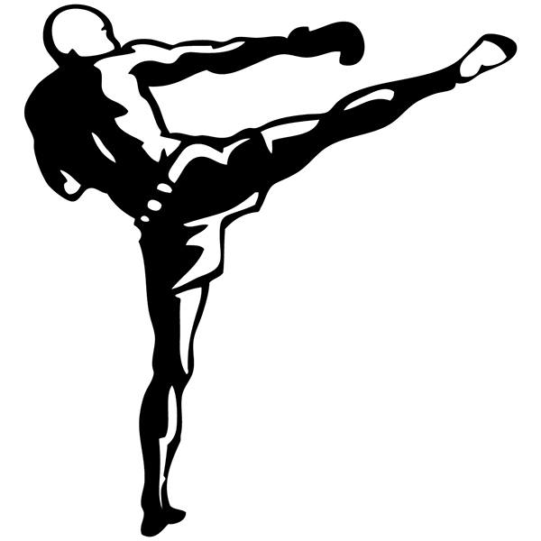 Pegatinas: Kick Boxing Espaldas