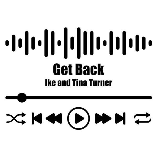 Vinilos Decorativos: Get Back - Ike and Tina Turner