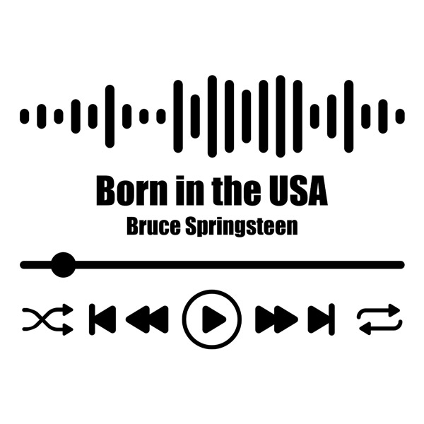 Vinilos Decorativos: Born in the USA - Bruce Springsteen