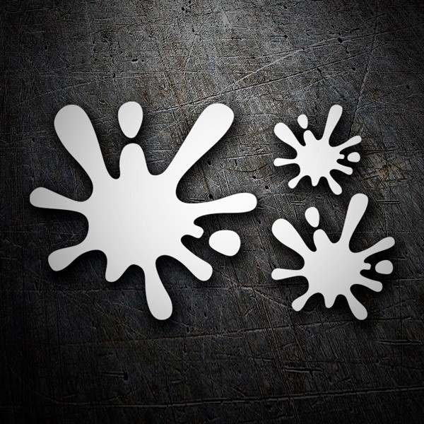 Pegatinas: Set 3X Mancha de Pintura Splat 9