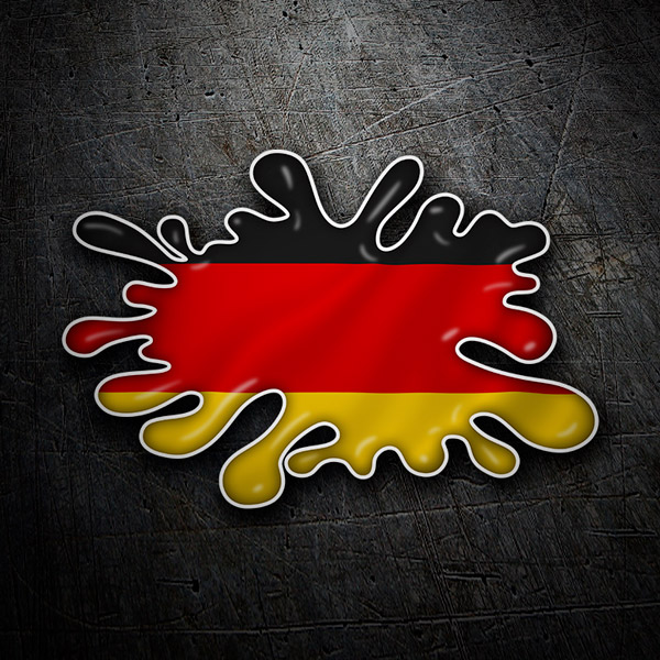 Pegatinas: Mancha Splat Bandera Alemania