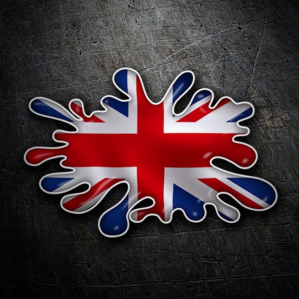 Pegatinas: Mancha Splat Bandera Reino Unido