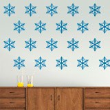 Vinilos Decorativos: Set 12X copos de nieve 2