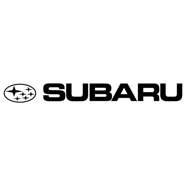 Pegatinas: Logo y Texto Subaru