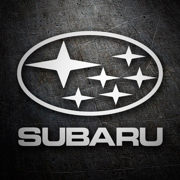Pegatinas: Logotipo Subaru con Estrellas de las Pl&eacute;yades
