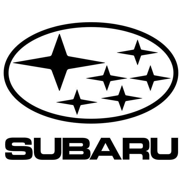 Pegatinas: Logotipo Subaru con Estrellas de las Pl&eacute;yades