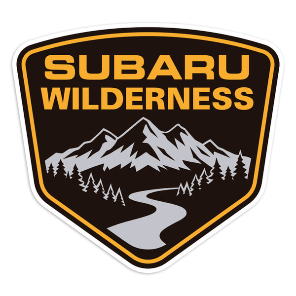 Pegatinas: Escudo Subaru Wilderness con Monta&ntilde;as
