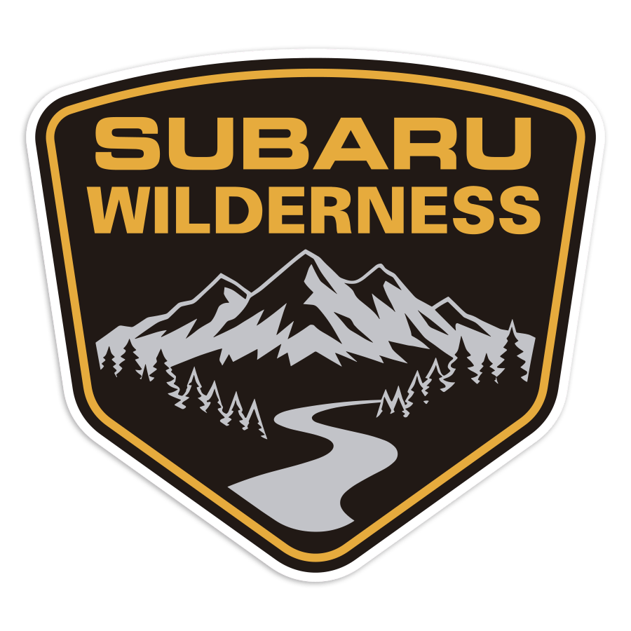 Pegatinas: Escudo Subaru Wilderness con Monta&ntilde;as