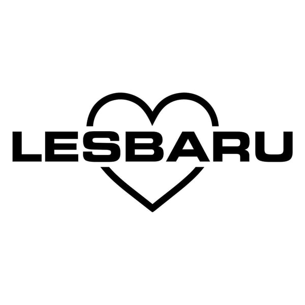 Pegatinas: LESBARU Corazón Orgullo Lésbico Subaru