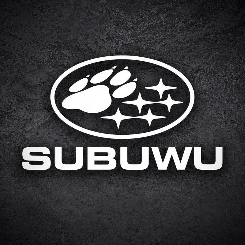 Pegatinas: Subuwu Huellitas Subaru