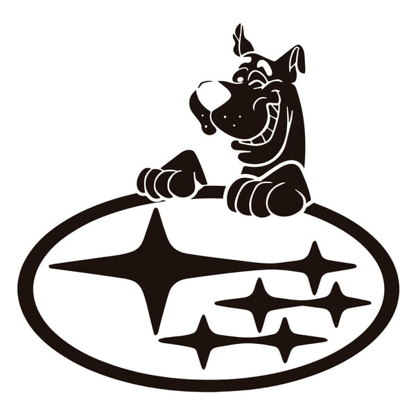 Pegatinas: Scooby Doo Subaru Rally Fan Art