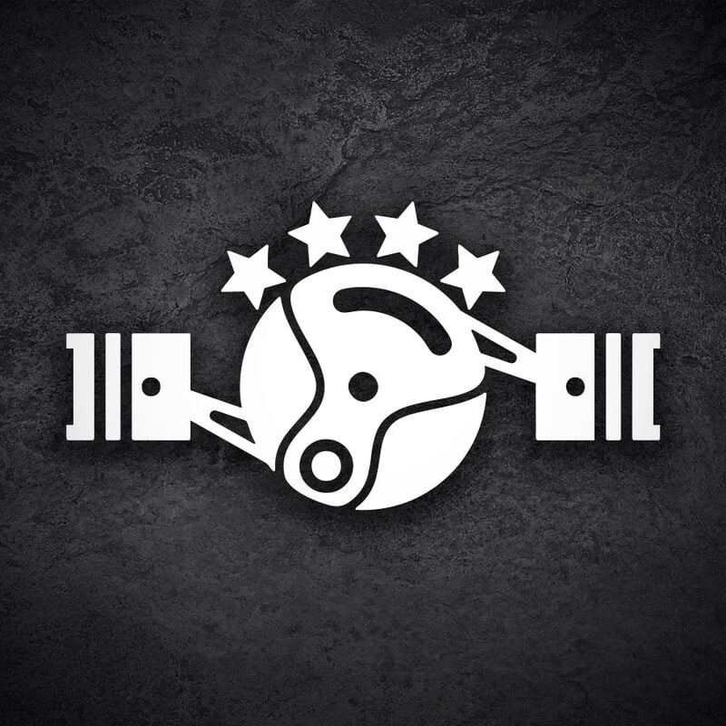 Pegatinas: Motor Boxer Diferencial 4 Estrellas