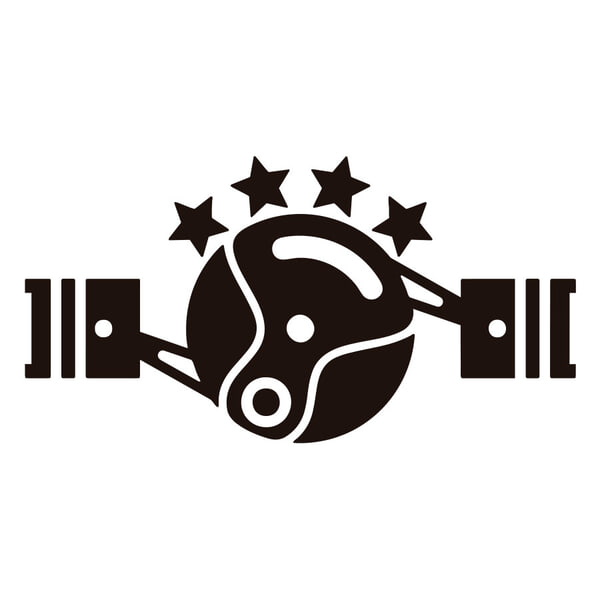 Pegatinas: Motor Boxer Diferencial 4 Estrellas