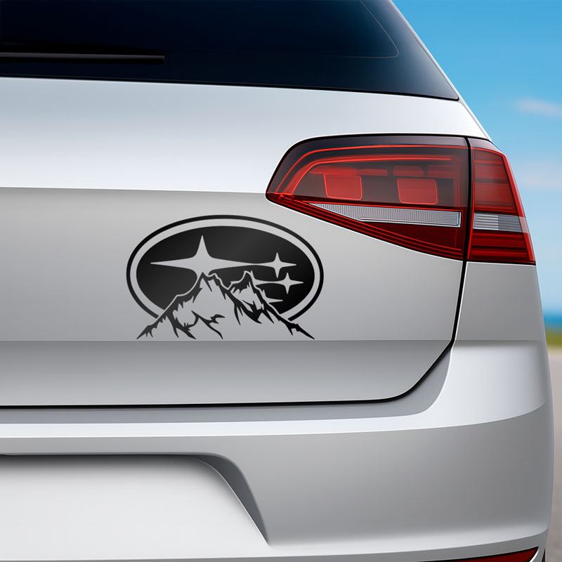Pegatinas: Logo Subaru Montañas Outdoor