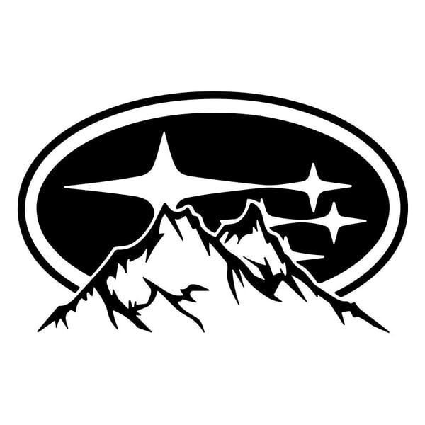 Pegatinas: Logo Subaru Montañas Outdoor