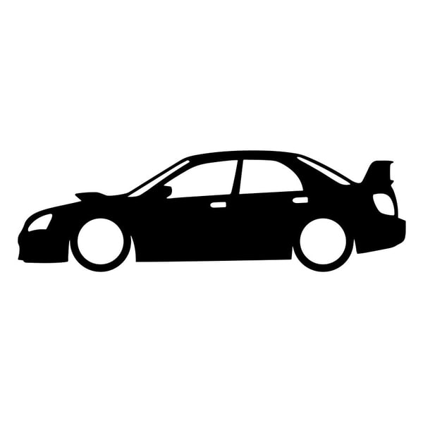 Pegatinas: Silueta Subaru Impreza WRX STI