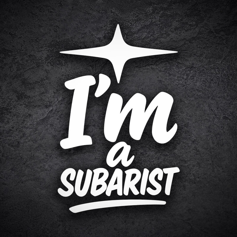 Pegatinas: Soy un Subarista - Fans de Subaru