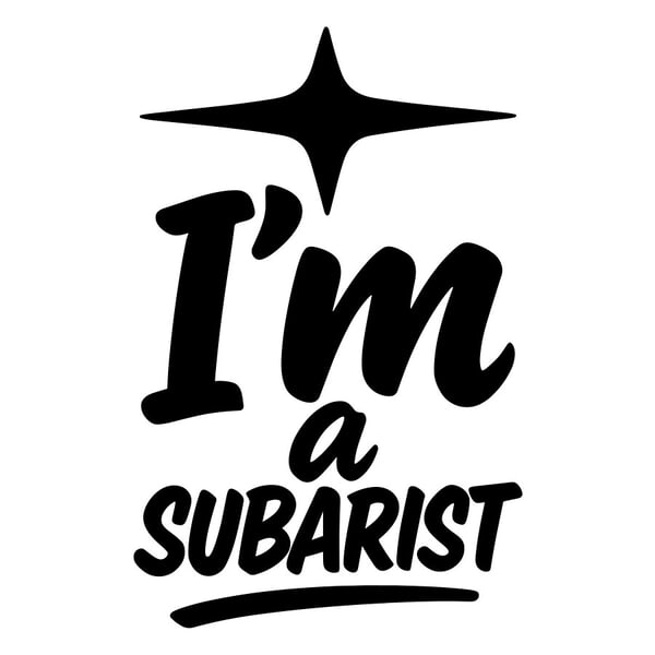 Pegatinas: Soy un Subarista - Fans de Subaru