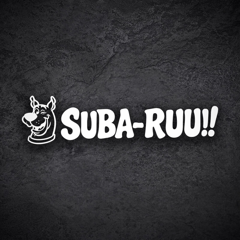 Pegatinas: Scooby-Doo Suba-Ruu!! Fans Subaru