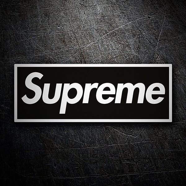 Pegatinas: Supreme negro