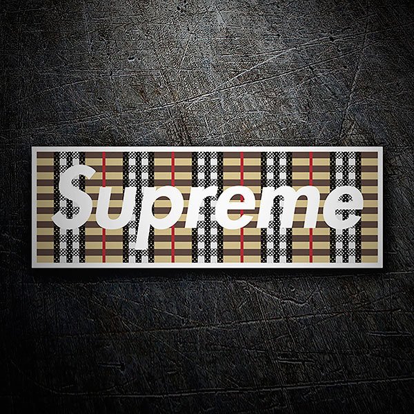 Pegatinas: Supreme tela