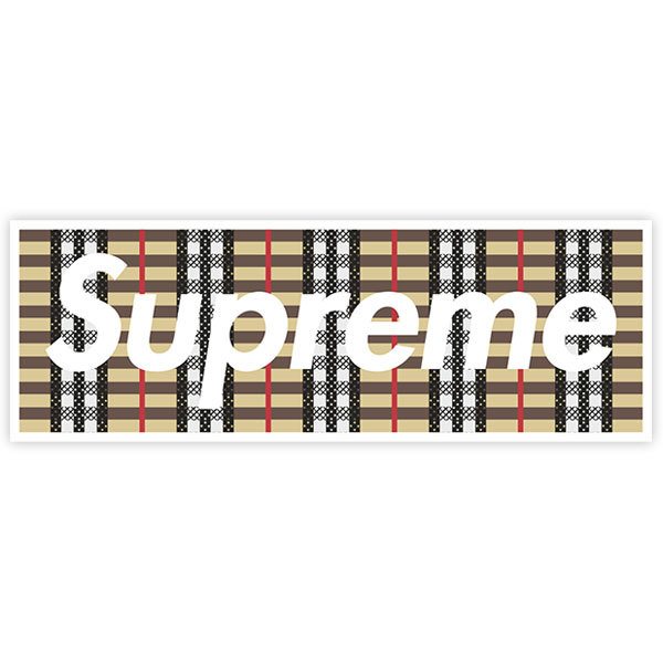 Pegatinas: Supreme tela