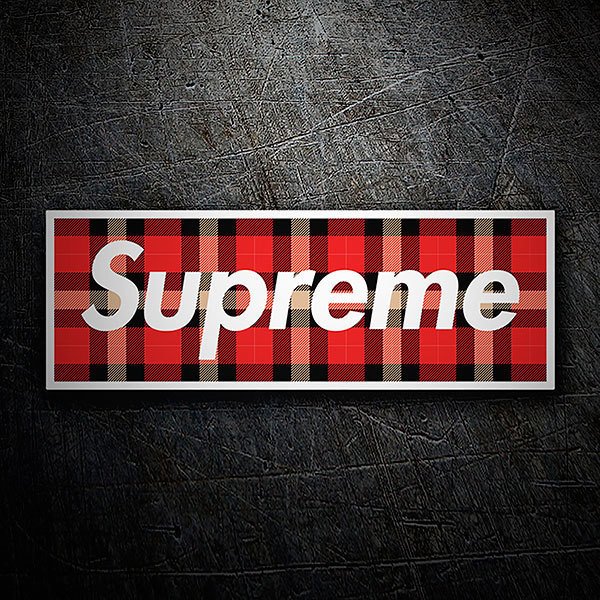 Pegatinas: Supreme falda escocesa