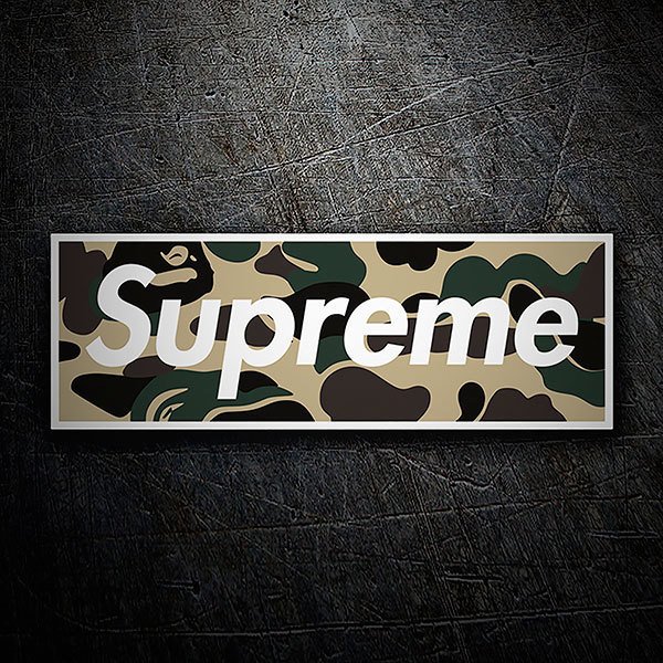 Pegatinas: Supreme camuflaje