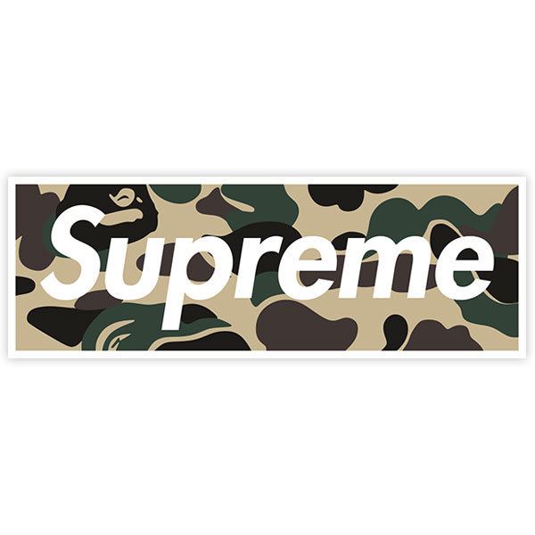 Pegatinas: Supreme camuflaje