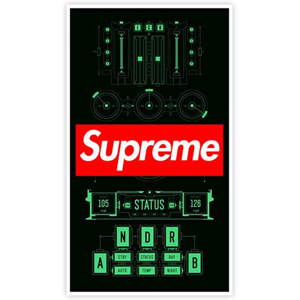 Pegatinas: Supreme DJ