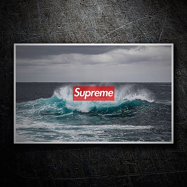 Pegatinas: Supreme mar