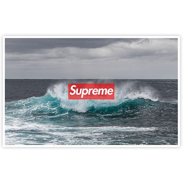 Pegatinas: Supreme mar