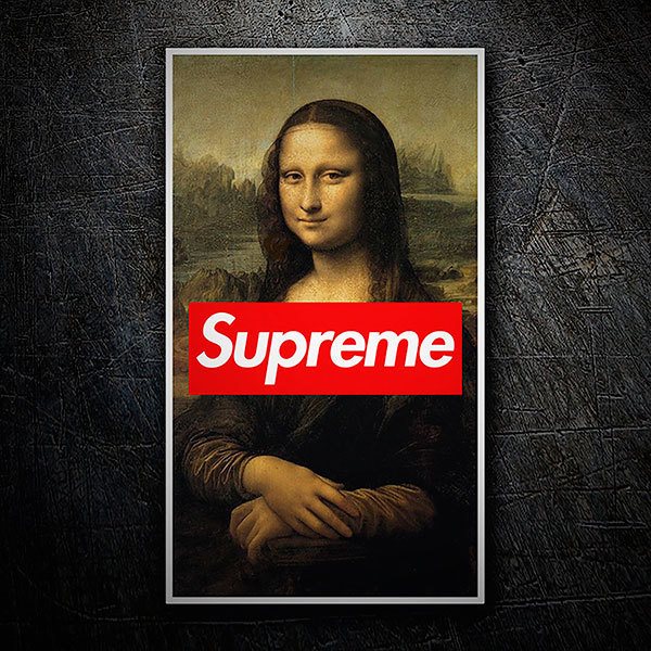 Pegatinas: Supreme Mona Lisa