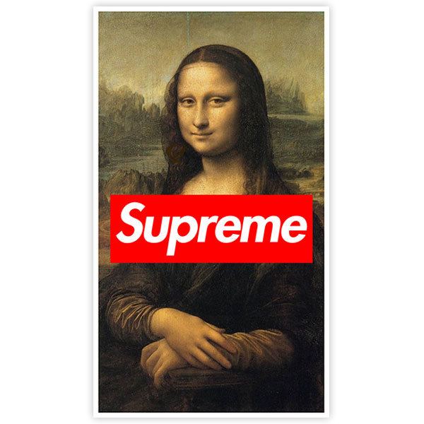 Pegatinas: Supreme Mona Lisa