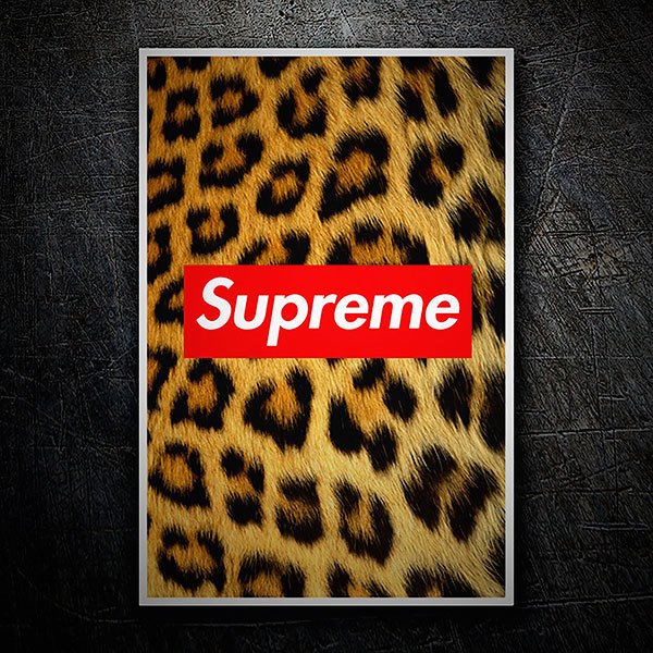 Pegatinas: Supreme leopardo