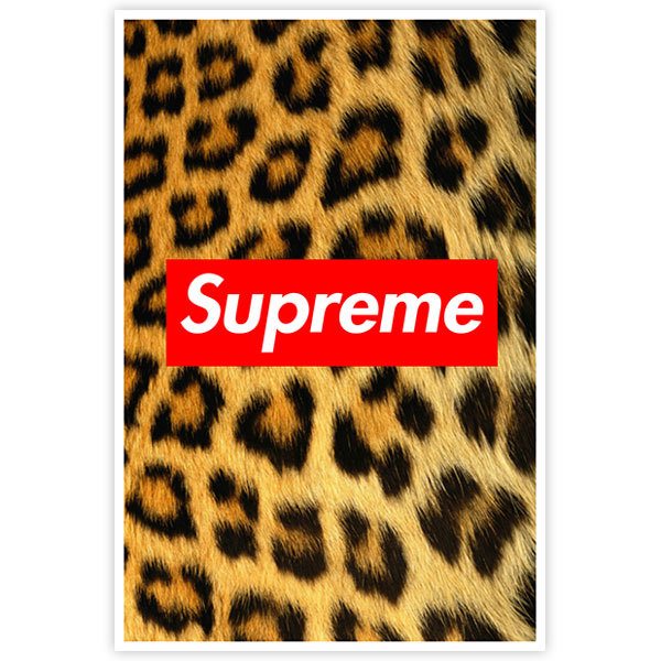 Pegatinas: Supreme leopardo